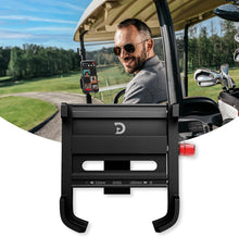 Load image into Gallery viewer, Magnetic Golf Cart Phone Holder Mount, Strong Magnet Cell Phone Holder for Golf Cart with Strap Mount,Ultra Strength Magnet Cell Phone Caddy fits iPhones, Samsung, Google, Huawei, LG