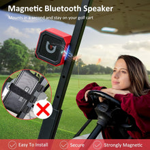 Load image into Gallery viewer, Sportkee Golf Cart Bluetooth Speaker Magnetic Portable Wireless Speaker with Loud Stereo Sound Bass Boost 20 Hours Play IPX7 Waterproof TWS &amp; SD Card Function Golf Cart Accessories Golf Gifts(Storage Case)
