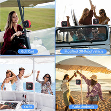 Load image into Gallery viewer, Sportkee Golf Cart Bluetooth Speaker Magnetic Portable Wireless Speaker with Loud Stereo Sound Bass Boost 20 Hours Play IPX7 Waterproof TWS &amp; SD Card Function Golf Cart Accessories Golf Gifts(Storage Case)
