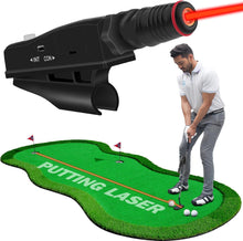Load image into Gallery viewer, Sportkee Indoor Golf Putter Laser Aiming Device,Putting Laser Training Aids,Laser Putt Pro Putting Practice Corrector Posture Indicator for Golf Putting Laser Alignment Tool Golf Accessories for Men
